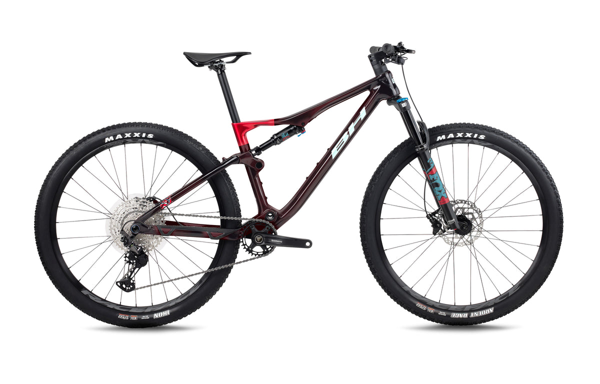 VTT cross-country BH LYNX RACE LT 6.0, coloris grenat et menthe