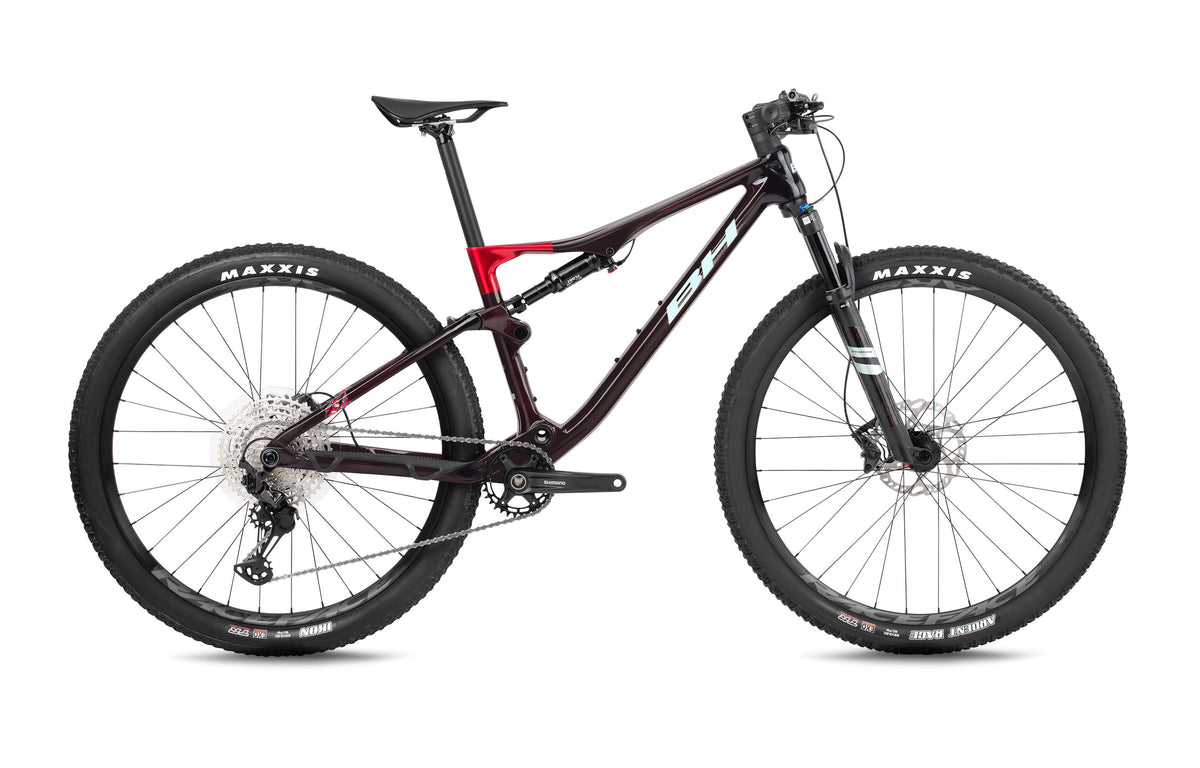 VTT cross-country BH LYNX RACE LT 6.5, coloris grenat et vert menthe