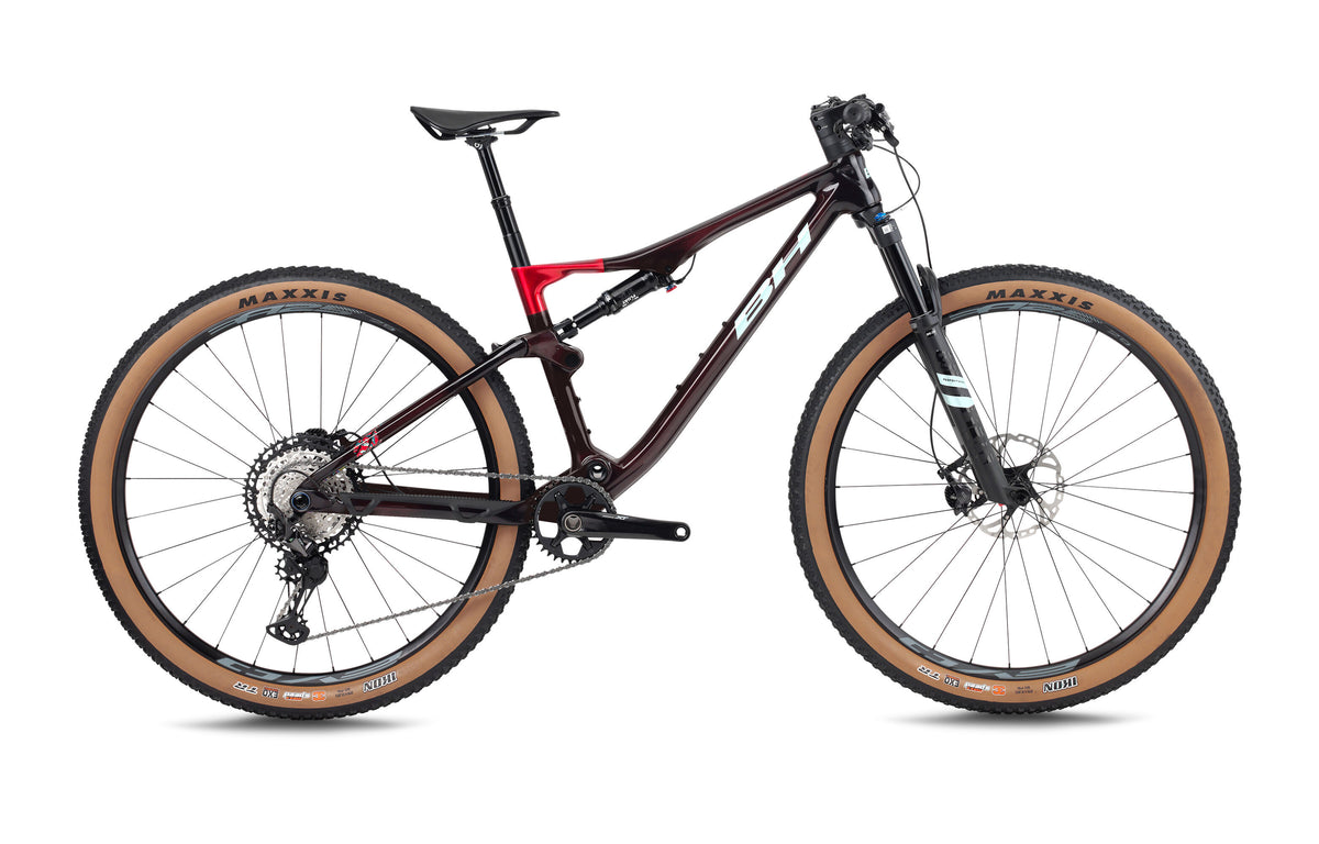 VTT cross-country BH LYNX RACE LT 7.5, coloris grenat et vert menthe