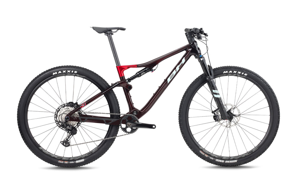VTT cross-country BH LYNX RACE 8.0, coloris grenat et vert menthe