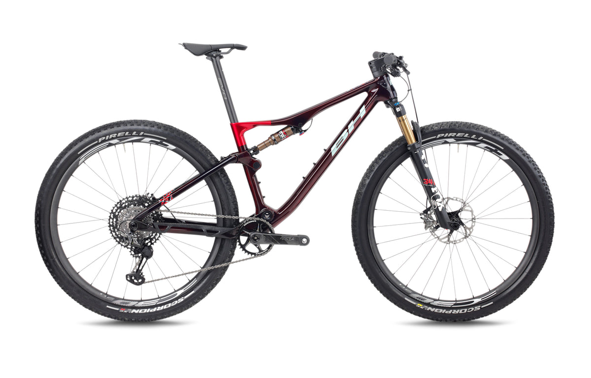 VTT cross-country BH LYNX RACE 9.5, coloris grenat et vert menthe
