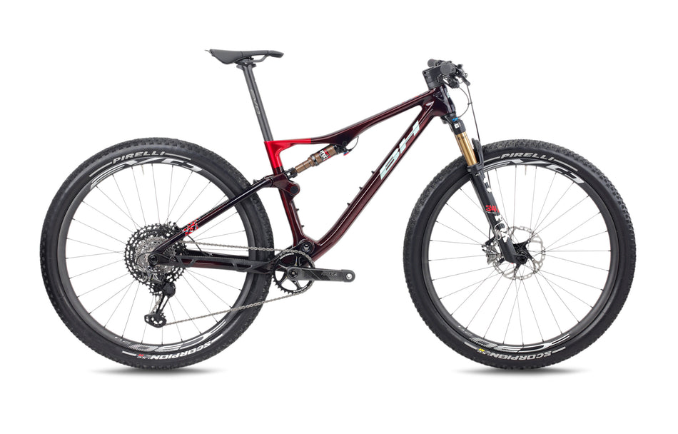 VTT cross-country BH LYNX RACE 9.5, coloris grenat et vert menthe