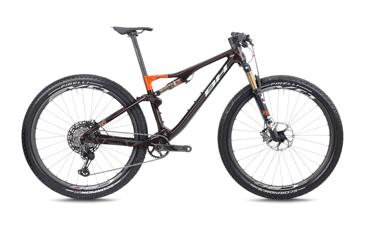 VTT cross-country BH LYNX RACE 9.5, coloris marron, noir et orange