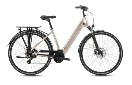 Vélo électrique urbain BH ATOM CITY WAVE, coloris gris pâle
