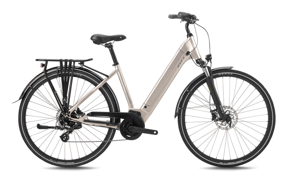 Vélo électrique urbain BH ATOM CITY WAVE, coloris gris pâle