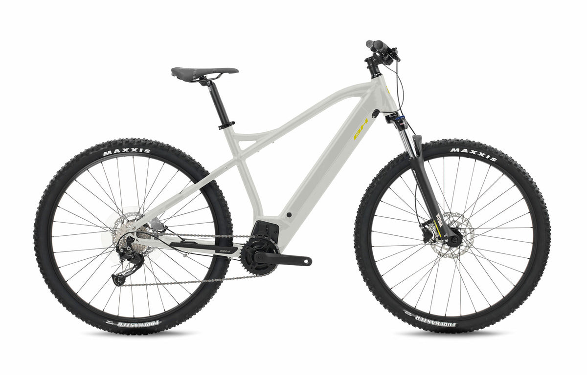 VTT électrique 29 pouces BH ATOM 29, coloris gris foncé et jaune
