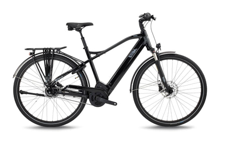Vélo électrique urbain BH ATOMs DIAMOND PRO, coloris noir et argent
