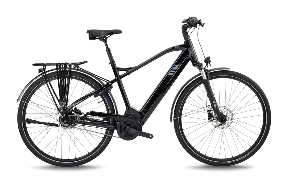 Vélo électrique urbain BH ATOMs DIAMOND PRO, coloris noir et argent