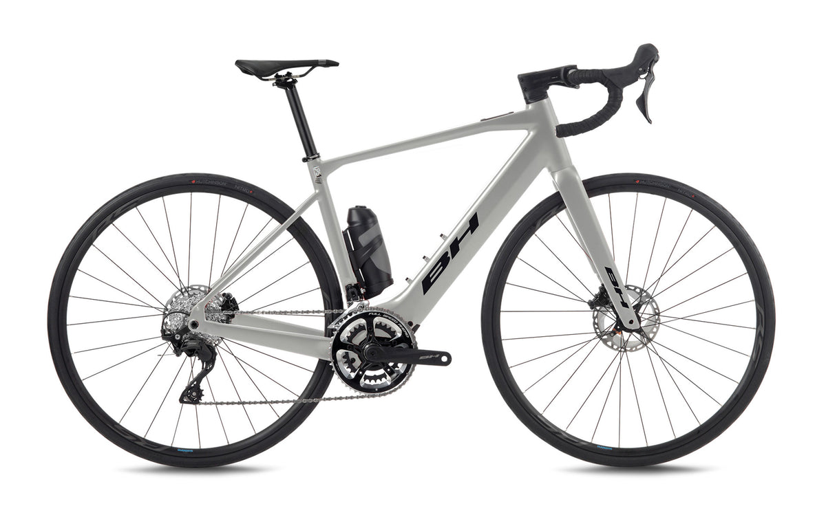 Vélo de route électrique BH iRS1 1.2, coloris gris clair et anthracite
