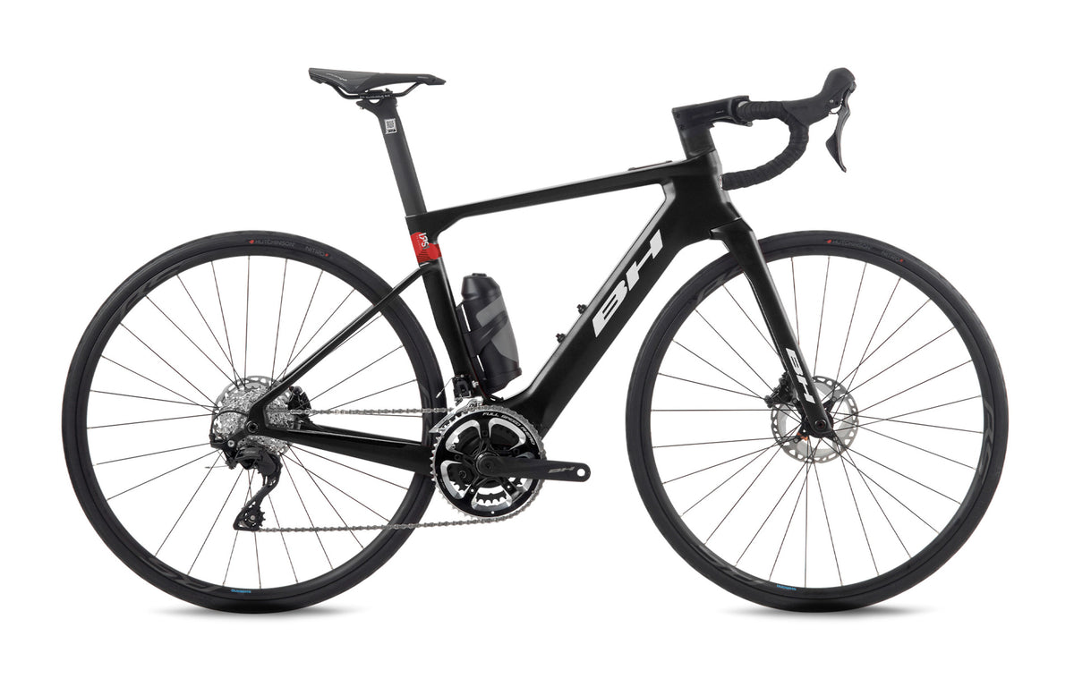 Vélo de route électrique BH iRS1 CARBON 1.4, coloris anthracite et rouge