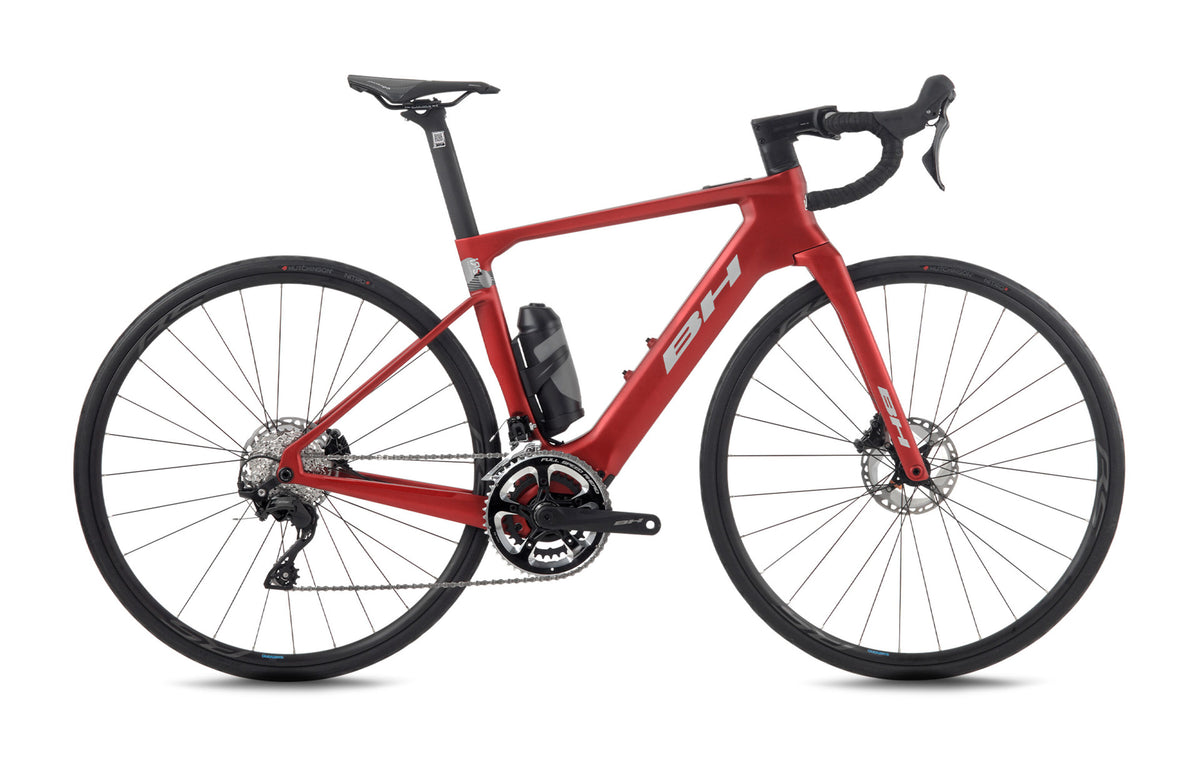 Vélo de route électrique BH iRS1 CARBON 1.4, coloris bordeaux et gris