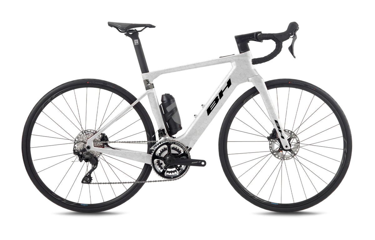 Vélo de route électrique BH iRS1 CARBON 1.4, coloris blanc et carbone