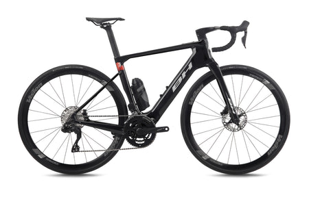 Vélo de route électrique BH iRS1 CARBON 1.5, coloris anthracite, gris clair et rouge