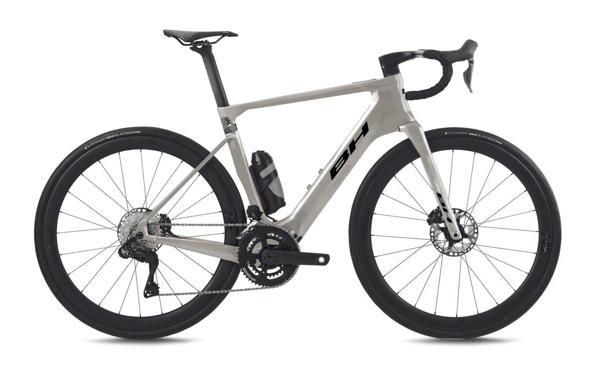 Vélo de route électrique BH iRS1 CARBON 1.6, coloris gris clair et anthracite