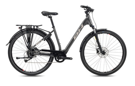 Vélo électrique urbain BH CORE CITY WAVE, coloris gris foncé et cuivre