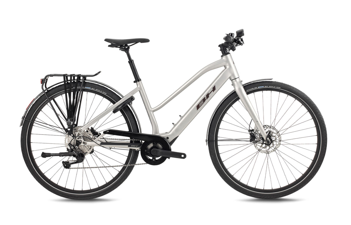 Vélo électrique hybride BH CORE JET, coloris sable et grenat