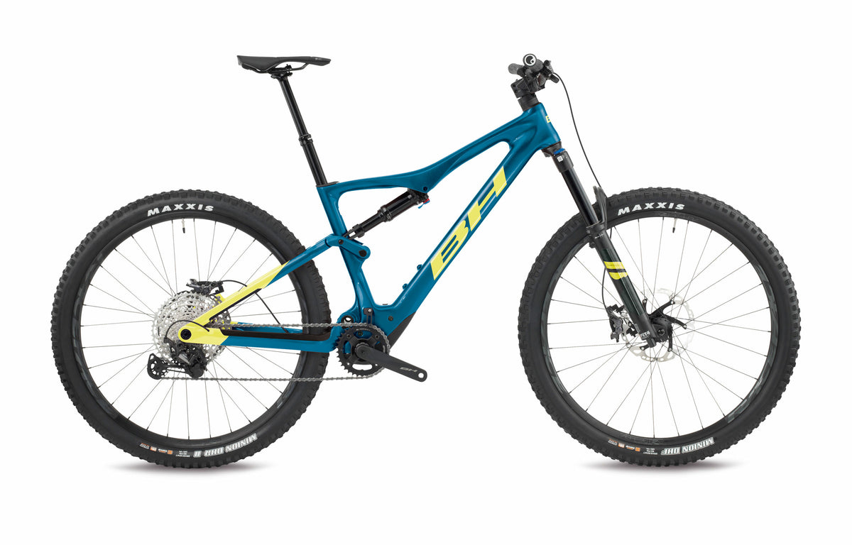 VTT électrique trail BH iLYNX TRAIL CARBON 8.6, coloris bleu et jaune