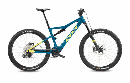 VTT électrique trail BH iLYNX TRAIL CARBON 8.6, coloris bleu et jaune