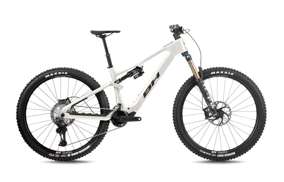 VTT électrique trail BH iLYNX+ DL TRAIL CARBON 8.8, coloris blanc et anthracite