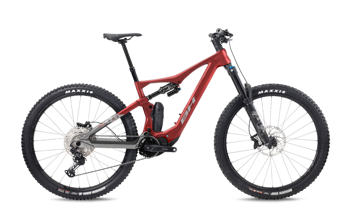 VTT électrique enduro BH iLYNX+ SL ENDURO CARBON 9.6, coloris grenat et gris pâle