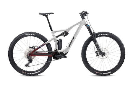 VTT électrique enduro BH iLYNX+ SL ENDURO CARBON 9.6, coloris gris clair et grenat