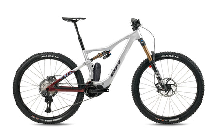 VTT électrique enduro BH iLYNX+ SL ENDURO CARBON 9.8, coloris gris clair et grenat