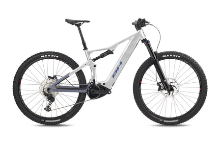 VTT électrique trail BH iLYNX+ NX TRAIL 7.9, coloris gris clair et cobalt