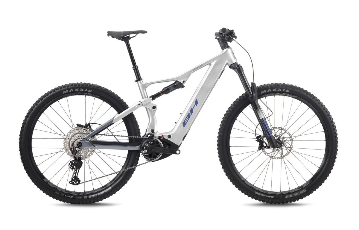 VTT électrique trail BH iLYNX+ NX TRAIL 8.0, coloris gris clair et cobalt