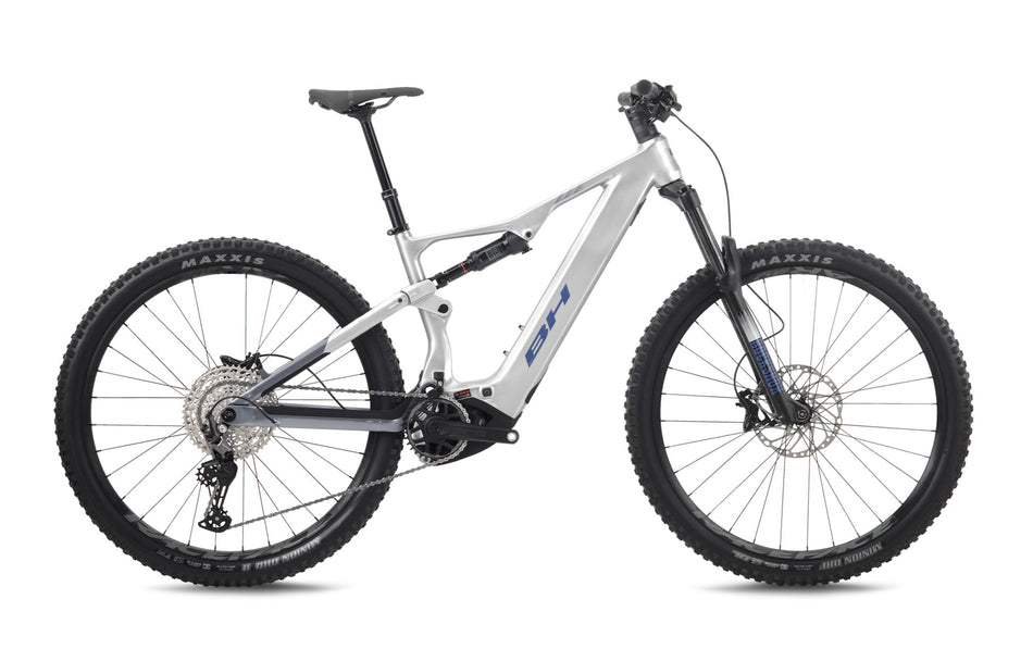 VTT électrique trail BH iLYNX+ NX TRAIL 8.0, coloris gris clair et cobalt