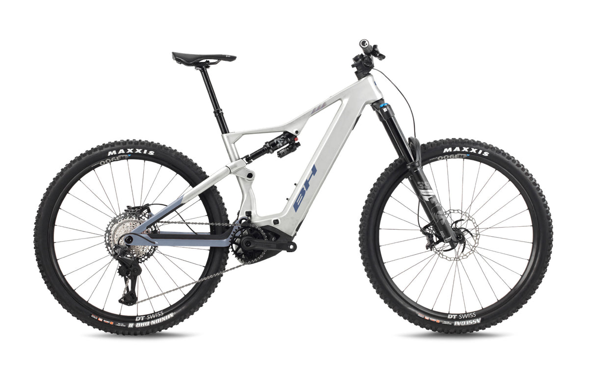 VTT électrique enduro BH iLYNX+ NX ENDURO CARBON 9.7, coloris gris clair et cobalt