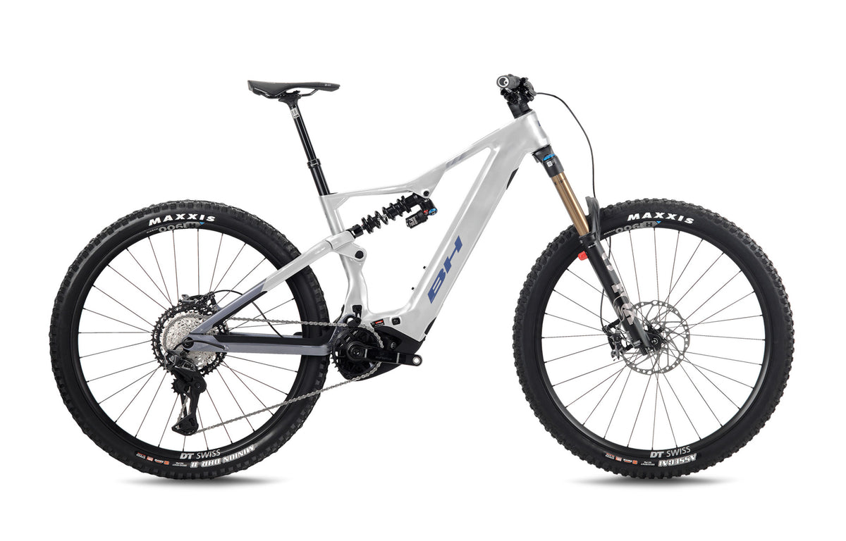 VTT électrique enduro BH iLYNX+ NX ENDURO CARBON 9.8, coloris gris clair et cobalt