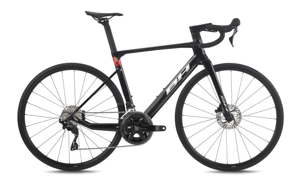 Vélo de route BH RS1 3.5, coloris anthracite, gris clair et rouge