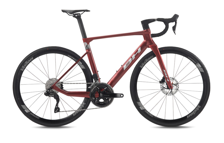 Vélo de route BH RS1 4.0, coloris grenat et gris