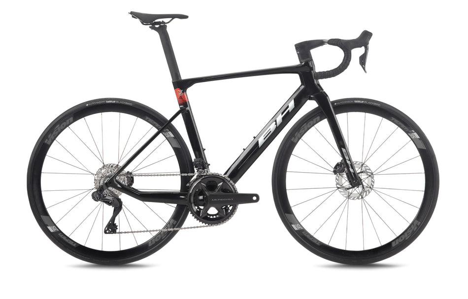 Vélo de route compétition BH RS1 5.0, coloris anthracite, gris clair et rouge