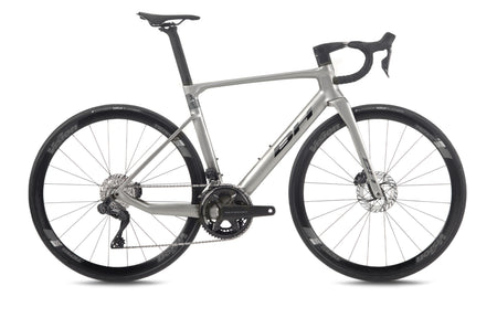 Vélo de route compétition BH RS1 5.0, coloris gris clair, anthracite et gris foncé