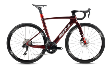 Vélo de route compétition BH AEROLIGHT 6.0, coloris rouge foncé