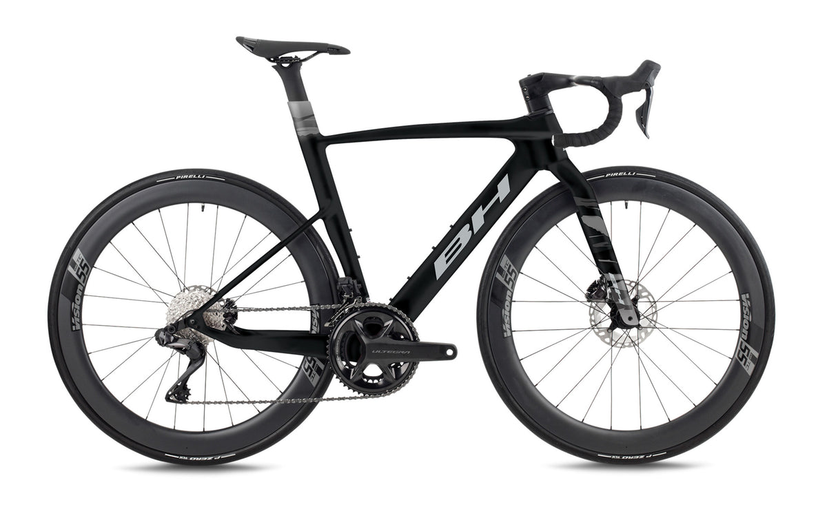 Vélo de route compétition BH AEROLIGHT 7.0, coloris noir et gris