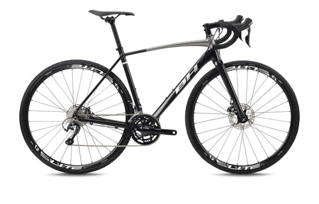 Vélo de route BH QUARTZ 1.0, coloris noir et gris clair