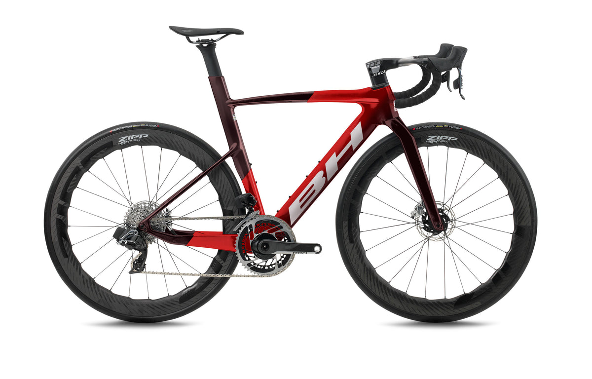 Vélo de route compétition BH AEROLIGHT 7.5, coloris rouge foncé