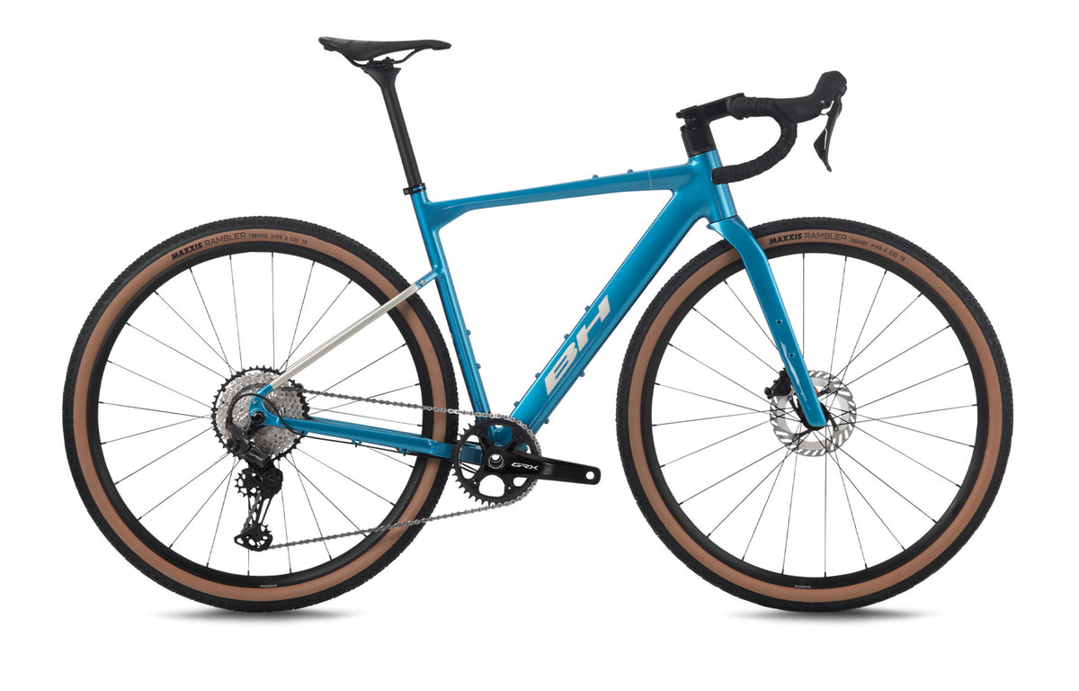 Vélo gravel BH GRAVELX 1.5, coloris bleu cobalt et sable