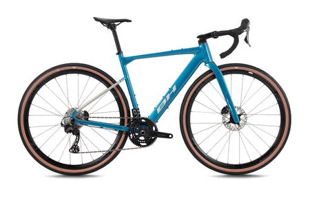 Vélo gravel BH GRAVELX 1.8, coloris cobalt et sable