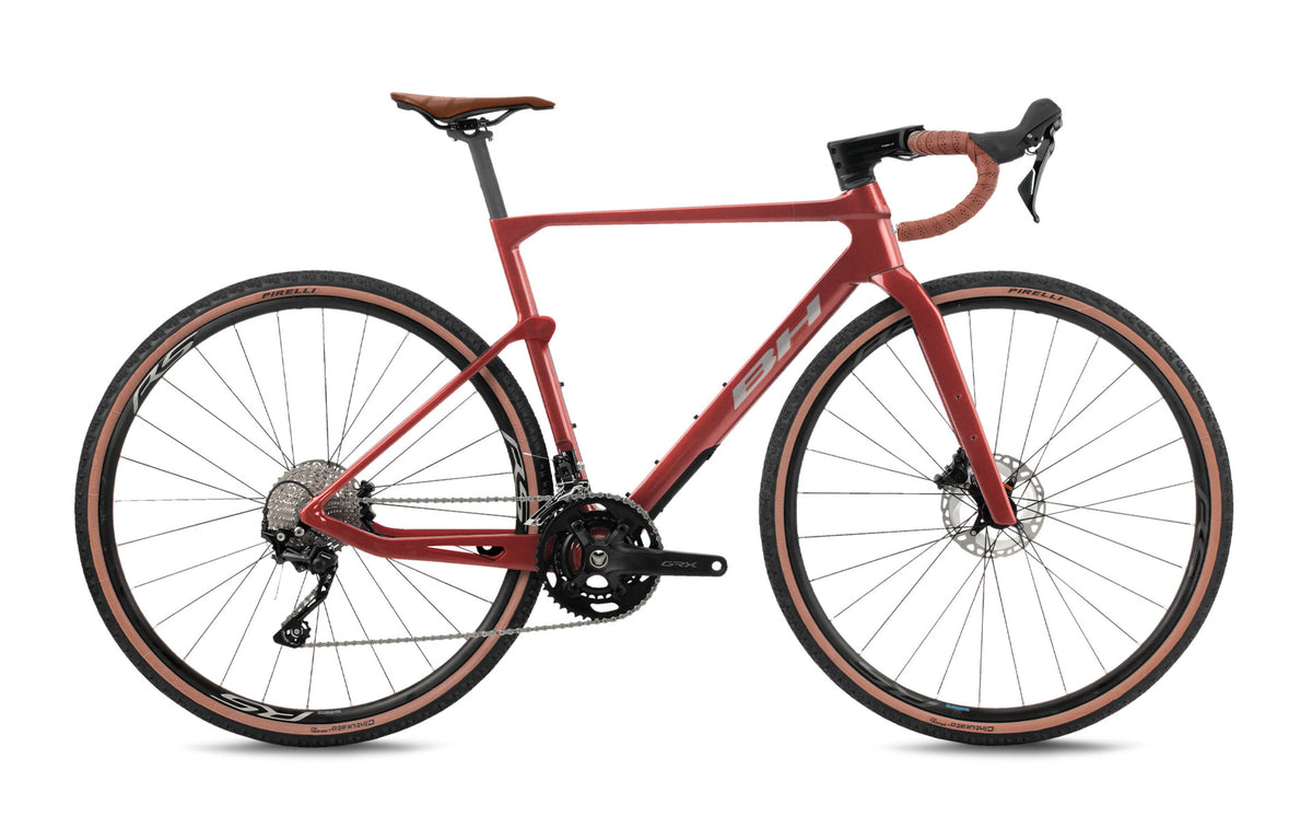Vélo gravel BH GRAVELX 2.0 AT, coloris grenat sable