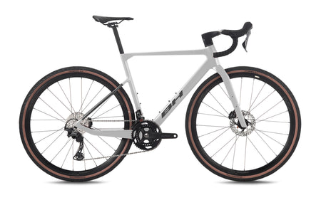 Vélo gravel BH GRAVELX 5.5 R, coloris gris clair et anthracite