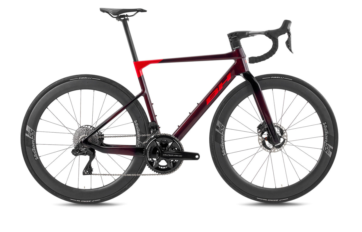 Vélo de route compétition BH ULTRALIGHT 8.0, coloris rouge foncé