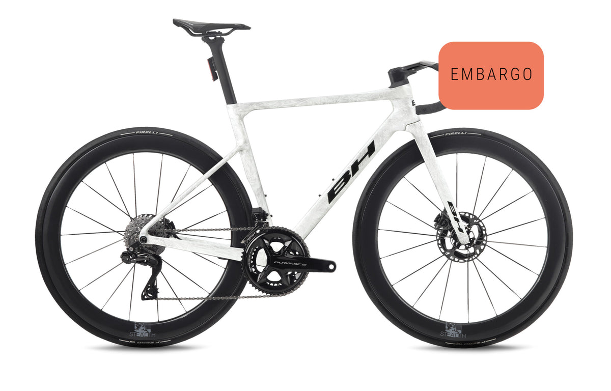 Vélo de route de compétition BH ULTRALIGHT 9.0, coloris blanc et anthracite