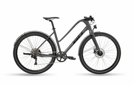 Vélo fitness urbain BH OXFORD JET LITE, coloris gris et noir