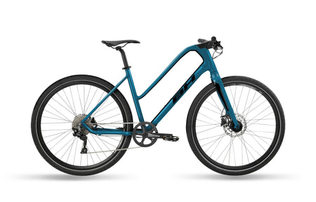 Vélo fitness urbain BH SILVERTIP JET LITE, coloris bleu et noir