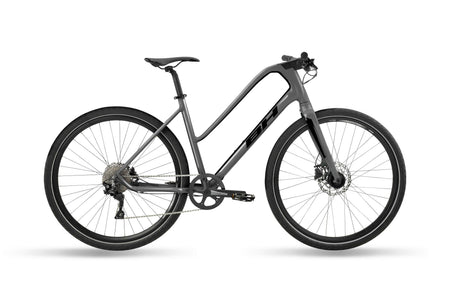 Vélo fitness urbain BH SILVERTIP JET LITE, coloris gris et noir